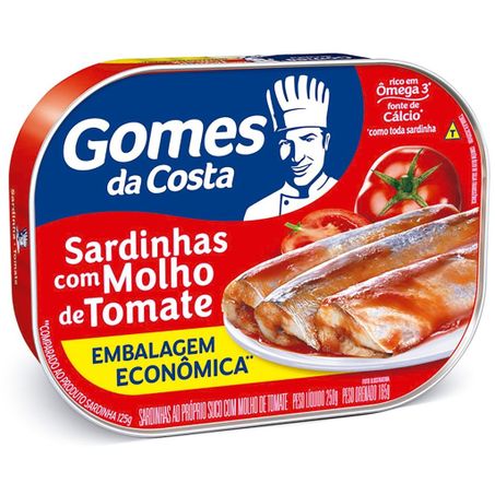 Sardinha gomes da costa 250g molh tomate