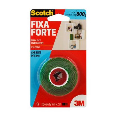 Fita fixa forte 3m 12mmx2m