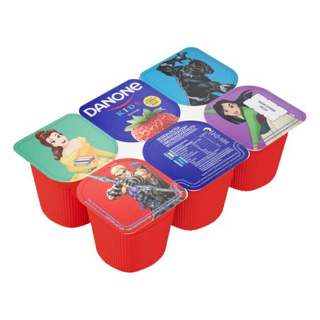 Bebida láctea fermentada morango danone kids