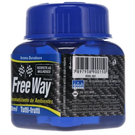 Aromatizante free way tutti frutti 100ml 360-23