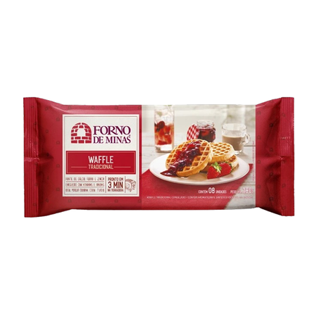 WAFFLE FORNO DE MINAS TRADICIONAL CONG 8X35G 280G