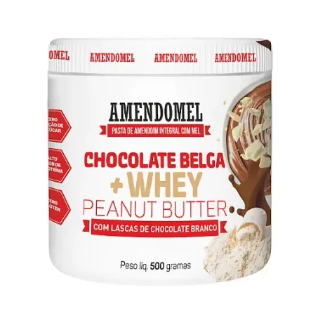 Pasta de Amendoim Amendomel Chocolate Belga 500g