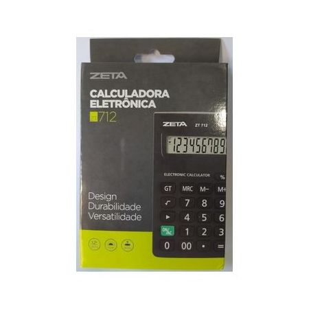 CALCULADORA 12 DÍGITOS ZT 712 ZETA