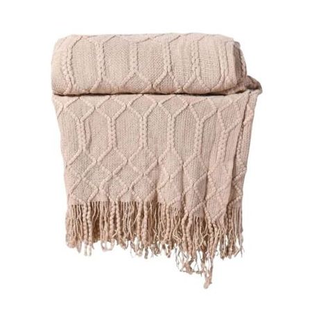 MANTA TESSI TRICOT LATTE 1,60X2,20