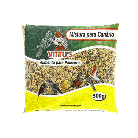 RAÇÃO PARA PÁSSAROS CANÁRIO VITTU'S 200G