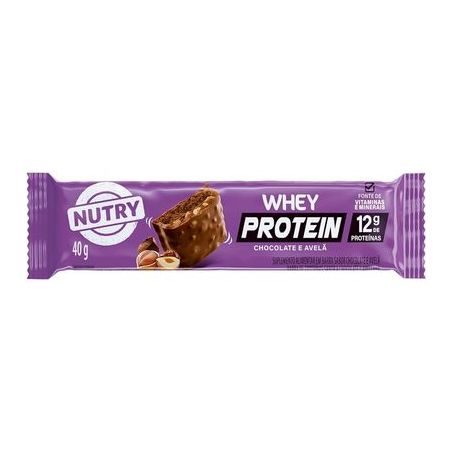 Barrinha Nutry Whey Protein 40g Un Chocolate