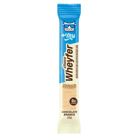 Barra de Chocolate Mu Chocowheyfer Branco Sem Açúcar 25G