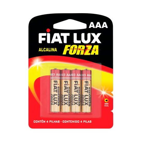 PILHA ALCALINA FIAT LUX AAA 4UN PALITO