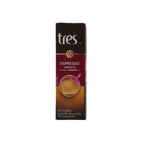 Cápsula 3 Corações Espresso Vibrant C/10 80g 360-31
