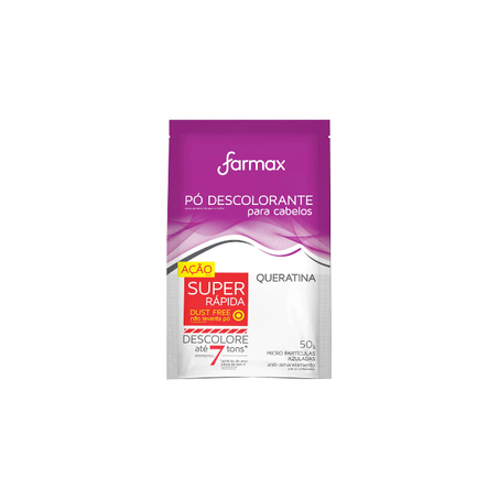 PÓ DESCOLORANTE CABELOS FARMAX QUERATINA 50GR