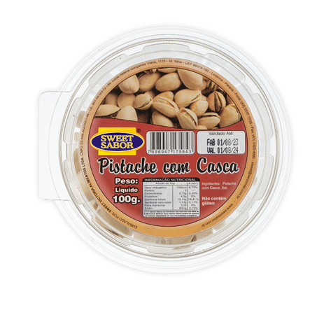 Pistache Sweet Sabor 100g Pote C/Casca
