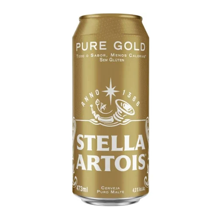 Cerveja Stella Artois Pure Gold Lata 473ml 