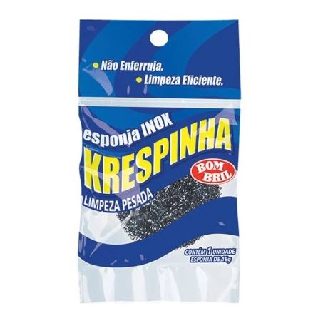 Esponja aço inox bombril krespinha