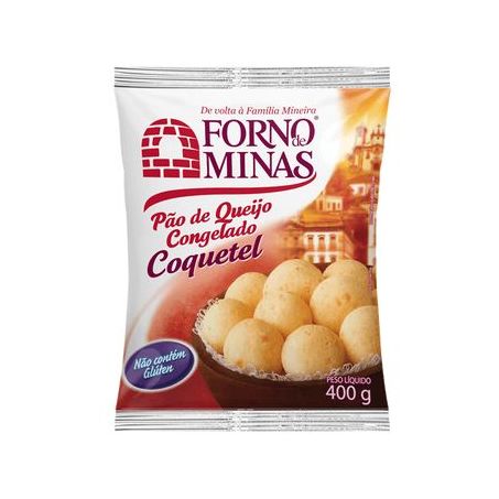 PAO QUEIJO FORNO MINAS 400G COQUETEL