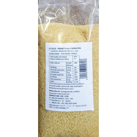 Couscous vácuo molino riva 1kg