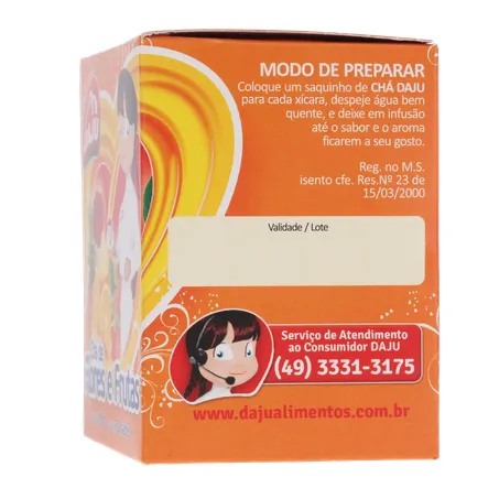 Cha daju flores e frutas 10sc 360-8