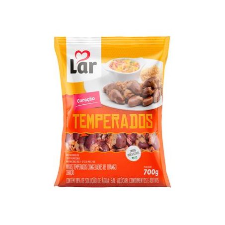 CORAÇAO FRANGO 700GR LAR TEMPERADOS