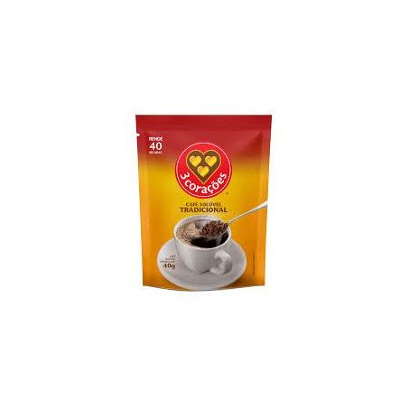 Cafe 3 coracoes soluvel granulado refil 40g