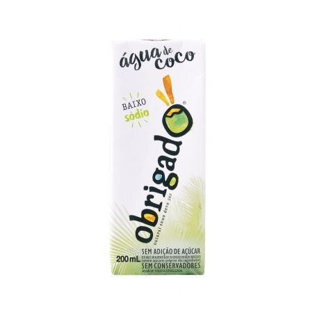 Água de Coco Obrigado Caixa 200ML