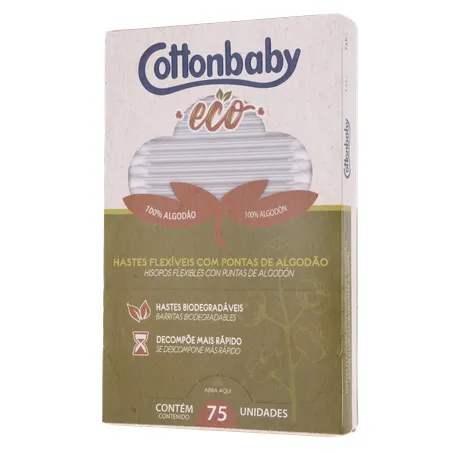 Cotonetes cottonbaby eco. c/75 360-2