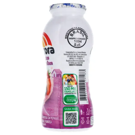 Bebida lactea frutas vermel aurora 170g 360-25