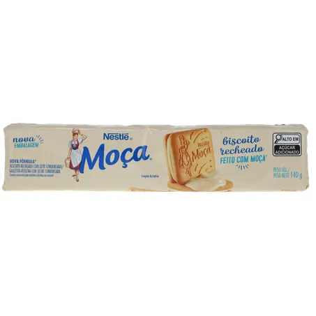 Biscoito Recheado Moça 140g