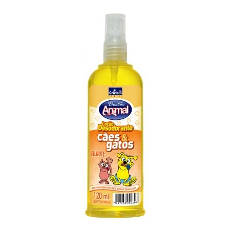 Deo Colônia Para Cães E Gatos Doctor Animal Talco E Alfazema 120ML