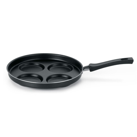 Frigideira Multiflon para 4 Ovos Preta