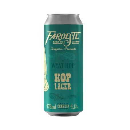 Cerveja faroeste hop lager 473 ml
