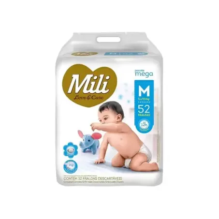 Fralda mega love & care mili m c/52