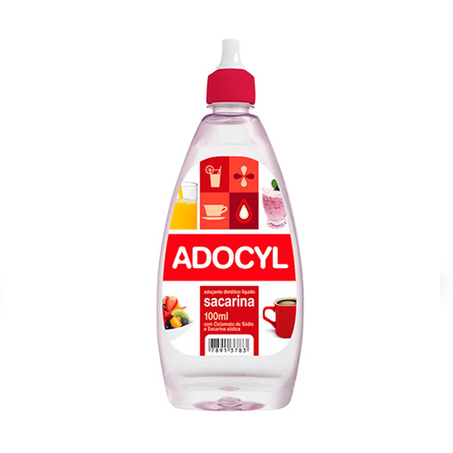 Adoçante Dietético Líquido Adocyl Sacarina Frasco 100ml