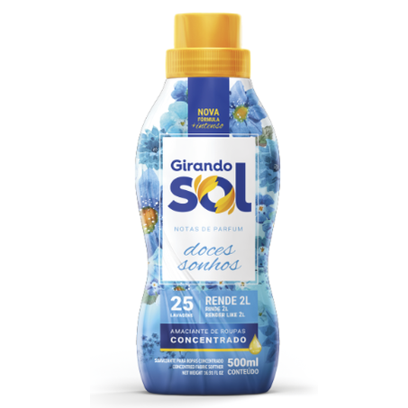 Amaciante concentrado girando sol blue 500ml