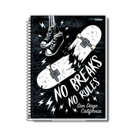 Caderno Capa Dura Credeal Collect 80Fls Masc