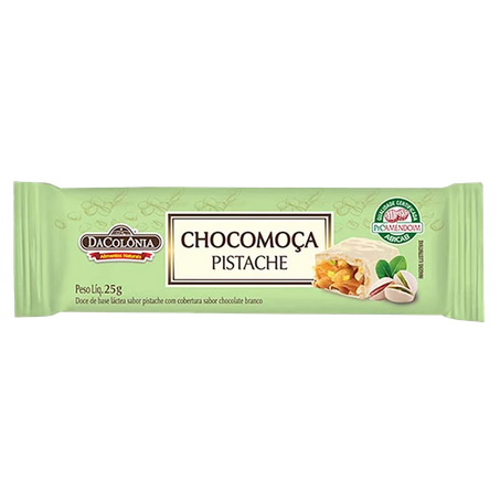 Chocomoça Da Colônia Pistache 25g