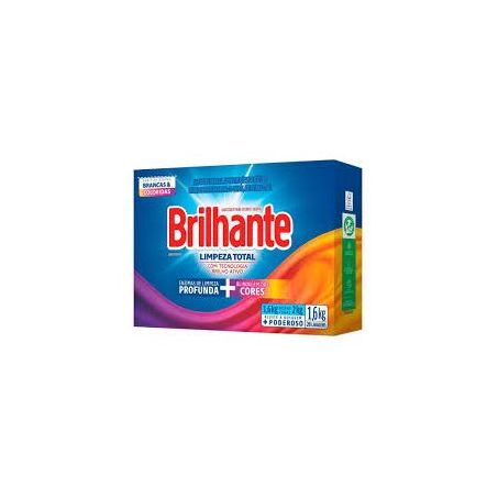 Detergente em pó brilhante higiene total caixa 1.6kg