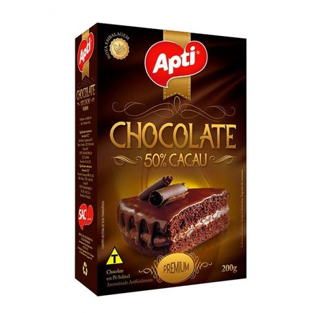 Chocolate em pó apti 50% 200g