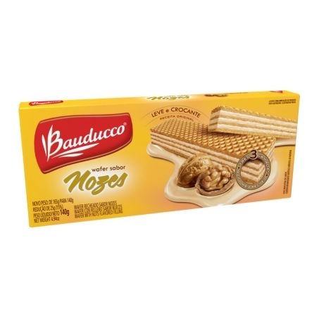 Wafer bauducco 140gr nozes