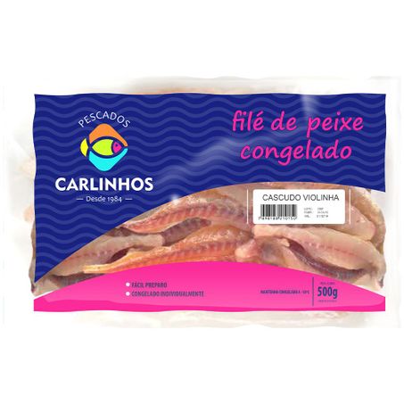 CARLINHOS FILE CASCUDO VIOLINHA PACOTE 800 G      
