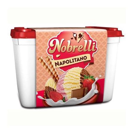 Sorvete nobrelli 1.3l sabor napolitano