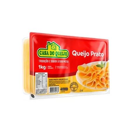 Queijo Prato Casa do Queijo 1kg - Fatiado