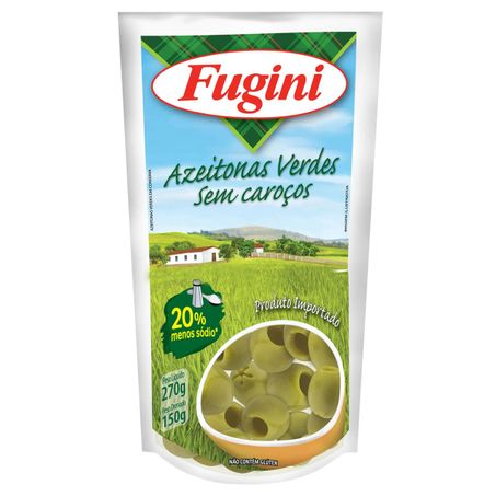 AZEITONAS VERDES SEM CAROÇOS FUGINI SACHÊ