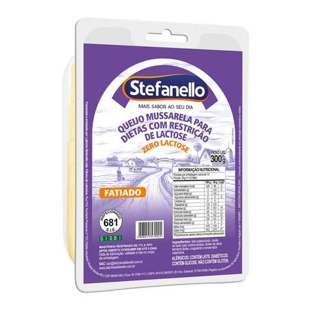 Queijo mussarela stefenello zero lactose