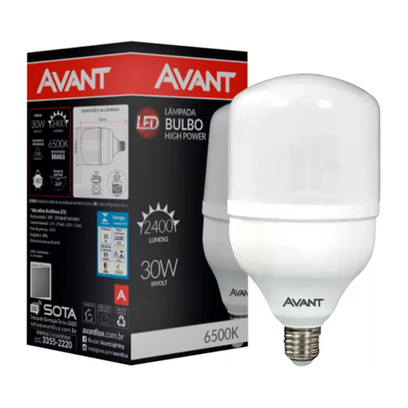 LAMP AVANT LED BULBO BR6500K 30W