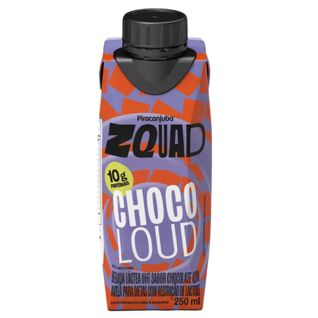 Bebida láctea piracanjuba zquad choco loud 250ml