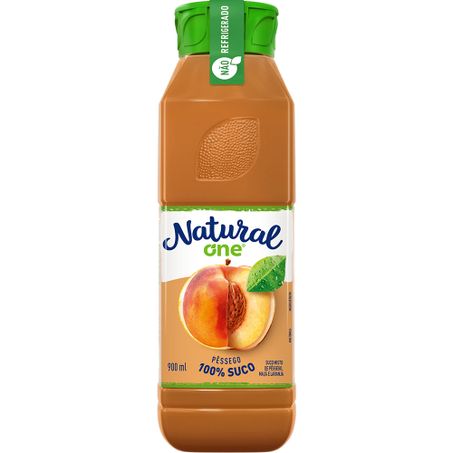 Suco Misto de Pêssego, Maçã e Laranja sem Adição de Açúcar Natural One Ambiente Garrafa 900ml 360-1