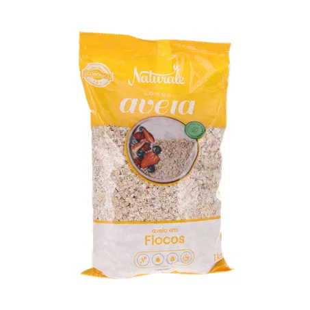 Aveia Em Flocos Laminada Naturale 1kg 360-35