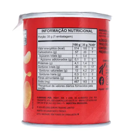 Salgadinho de Batata Pringles Sabor Original  Lata 35gr 360-11