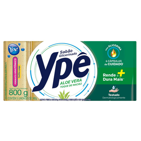 Sabão em Pedra Ypê Com 5 Sabões - Aloe Vera