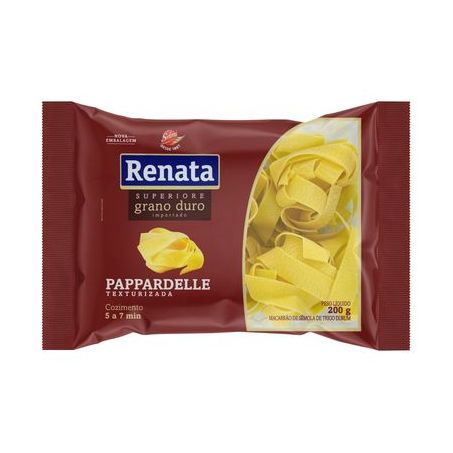 Macarrão de Sêmola Renata Superiore Grano Duro Parppadelle Pacote 200G