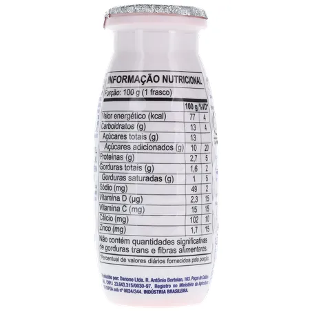 Leite Fermentado Parcialmente Desnatado de Morango Actimel 100G 360-19